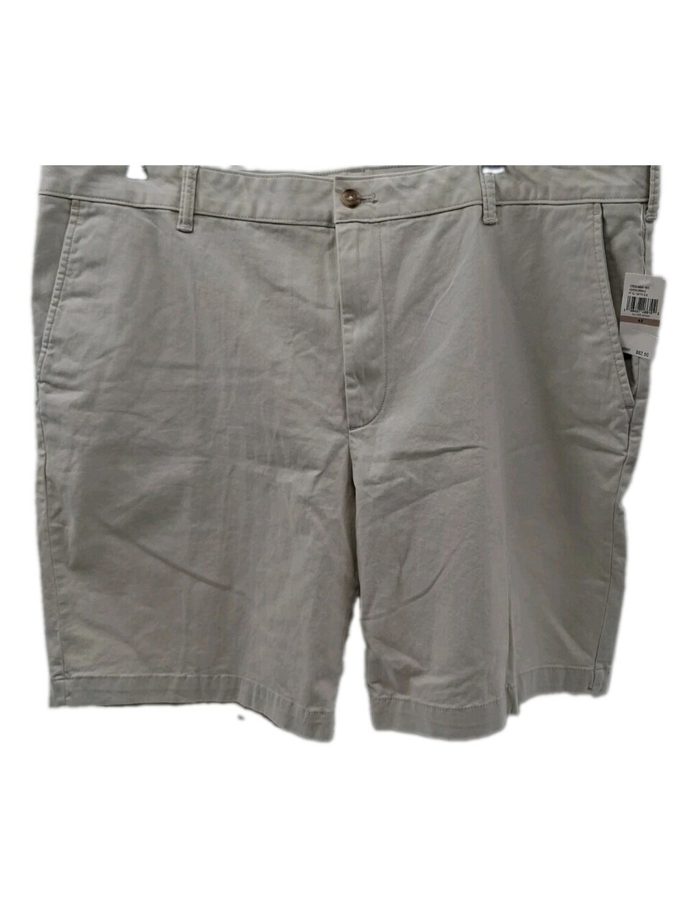 Izod Saltwater Shorts Mens 42 Beige Stretch Chino Golf Casual Lightweight Work